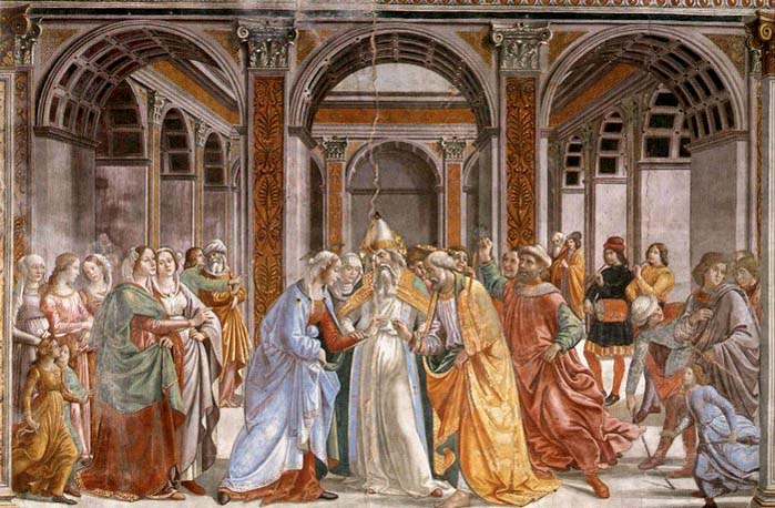 GHIRLANDAIO, Domenico Marriage of Mary